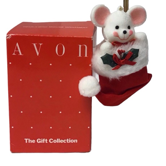 Avon Other - Avon “Peek-a-Boo Mouse” Christmas Ornament